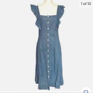 Madewell princess seamed denim dress